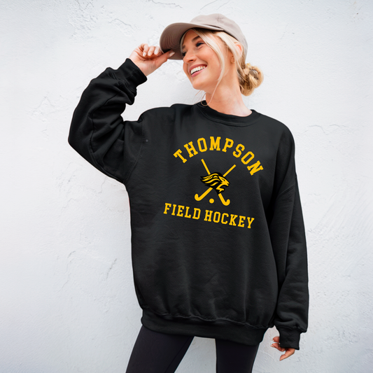 Thompson FH 003- Cotton Fleece Crewneck Sweatshirt - Black