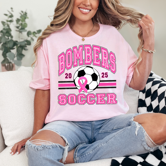 Soccer 016 - BOMBERS 2025 Pink out Soccer - Tee shirt