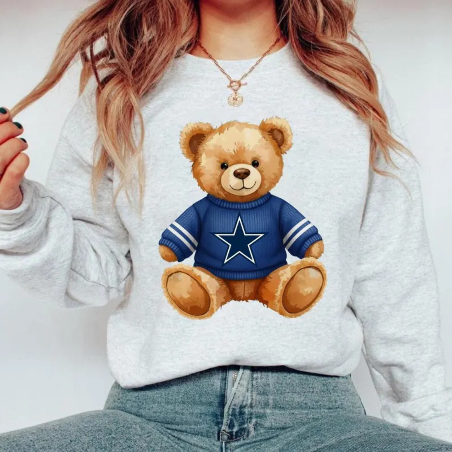 044 - COWBOYS Design Bear - Tee-shirt - Crewneck or Hooded Sweatshirt