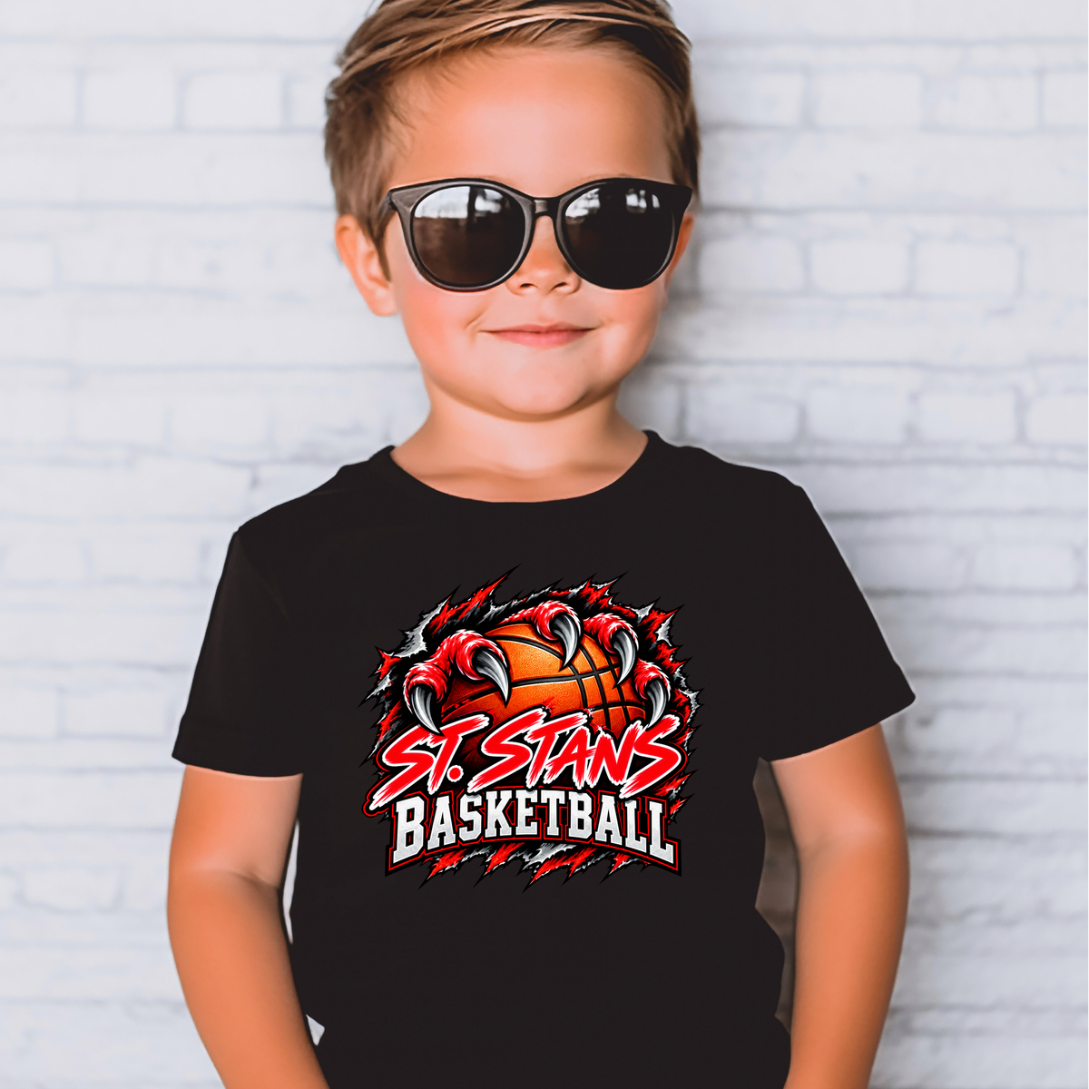 St. Stans Athletics 001 - BASKETBALL -  Soft style Tee Shirt