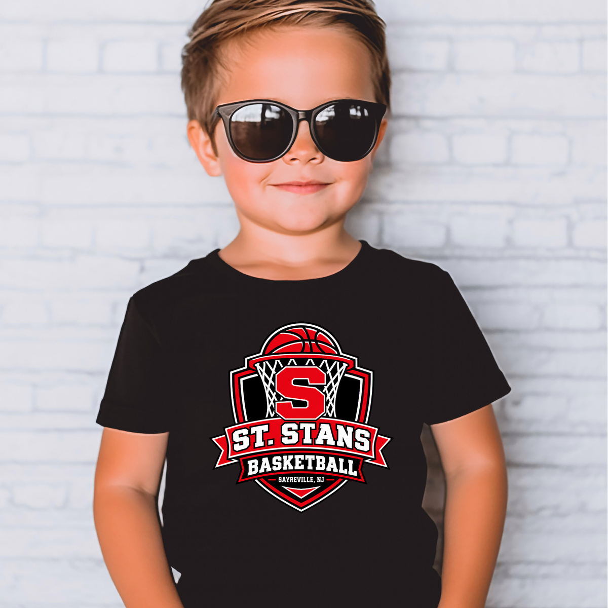 St. Stans Athletics 001 - BASKETBALL -  Soft style Tee Shirt