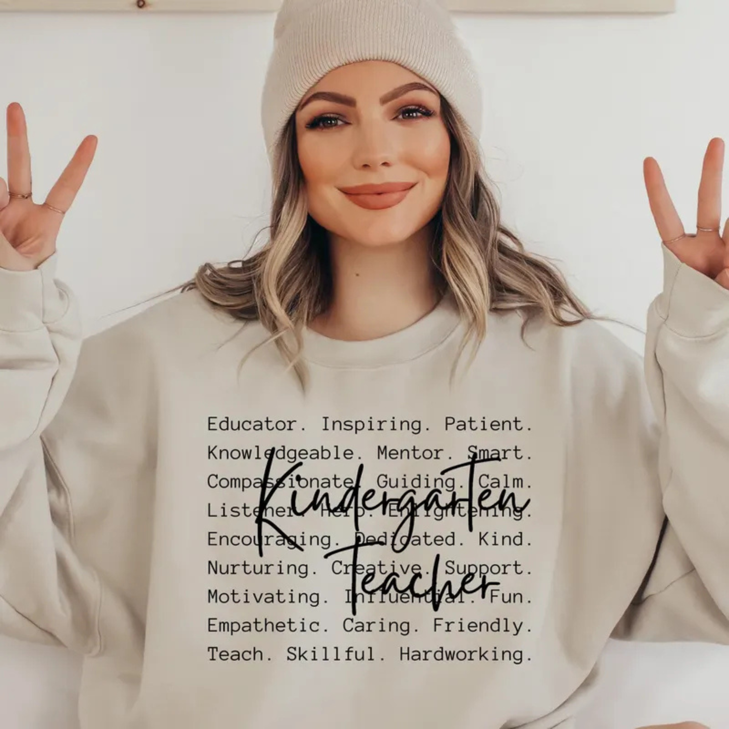 Kindergarten Teacher- Tee-shirt - Crewneck or Hooded Sweatshirt