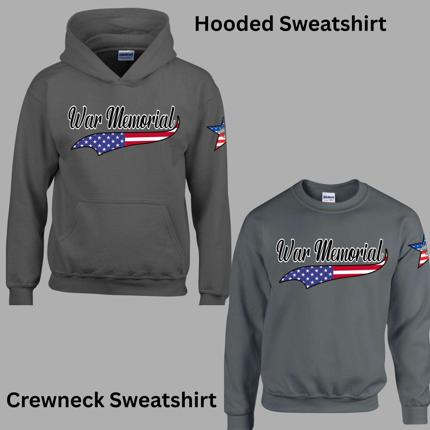 017 - WAR MEMORIAL Baseball design (Tee- Shirt - Crewneck Sweatshirt or Hooded Sweatshirt)