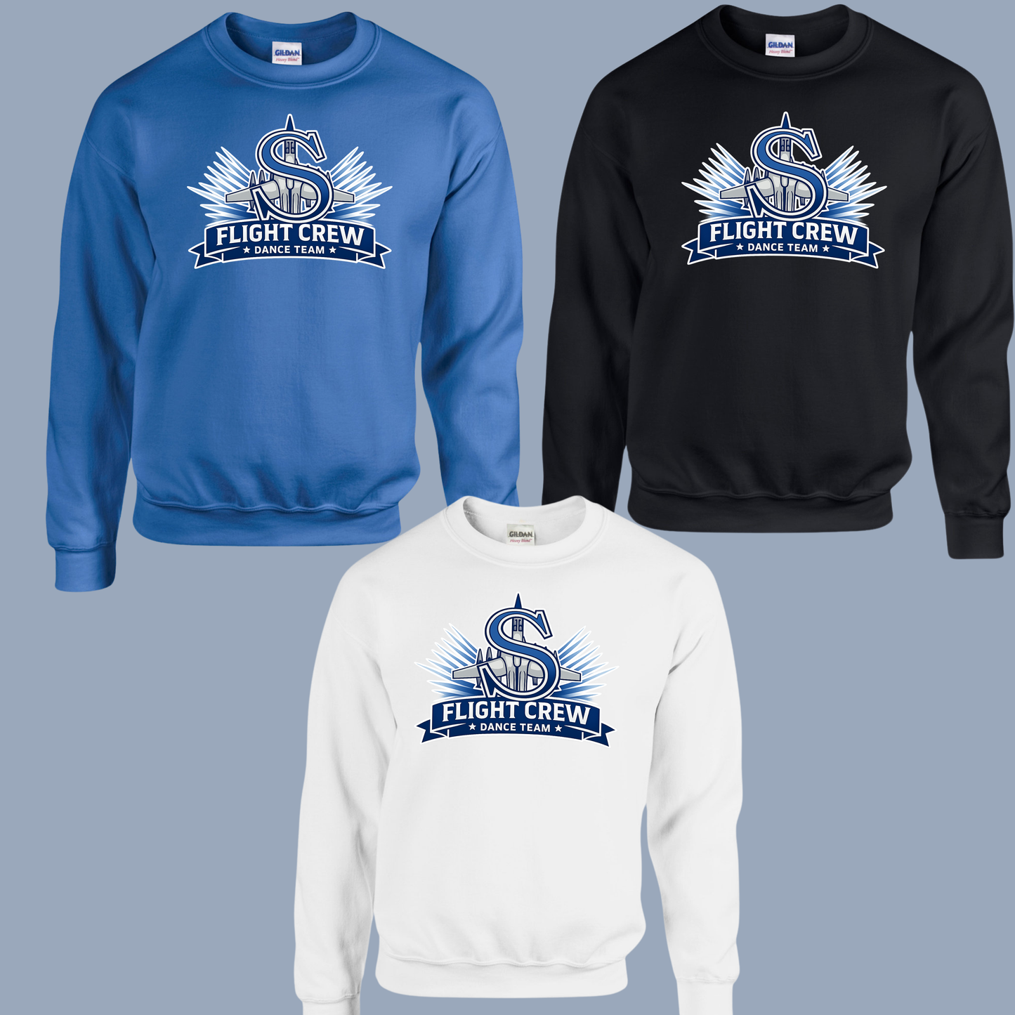 Flight Team Dance Crew - 003 - Fleece Crew Neck Sweatshirt
