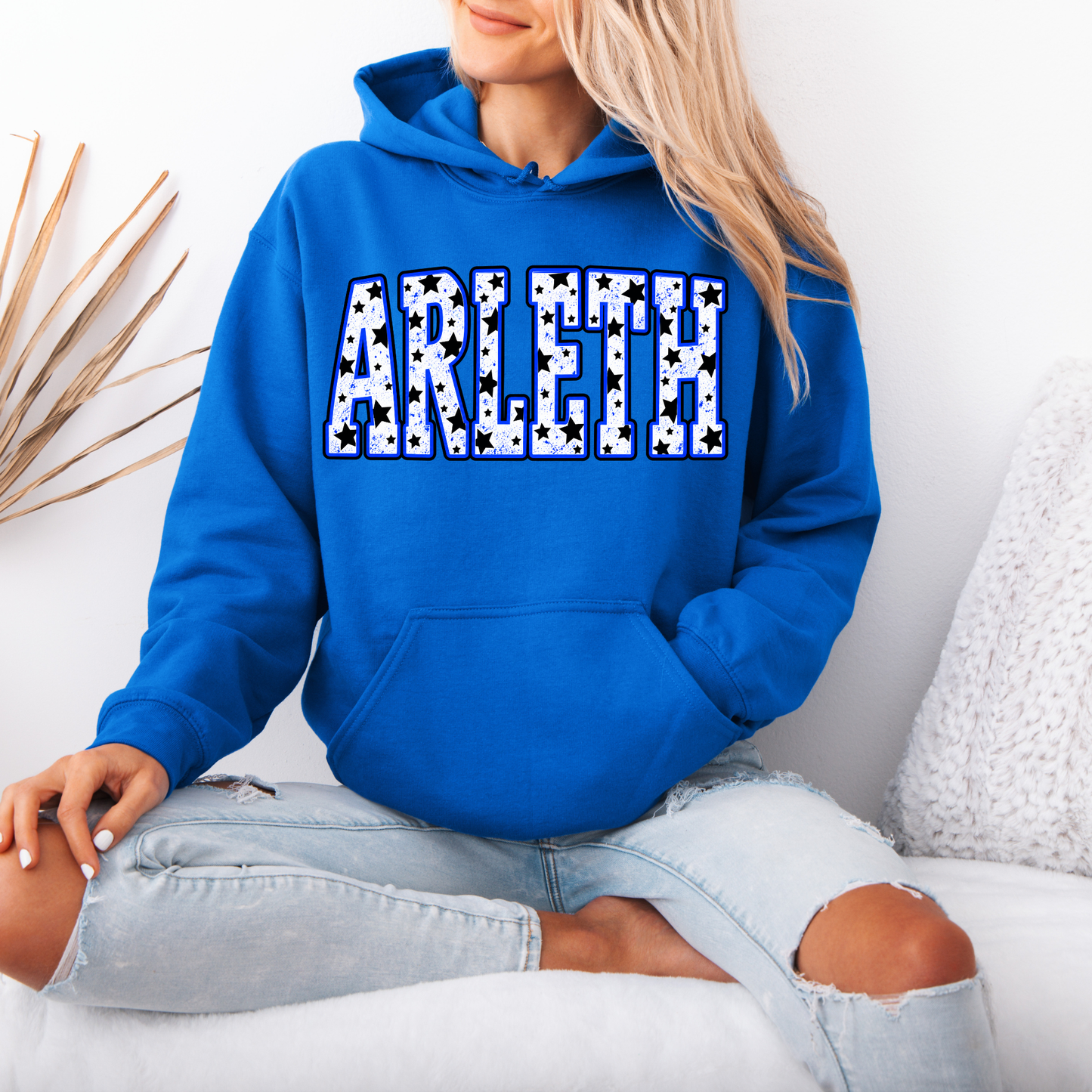 Arleth 017 - ARLETH Stars Wording - Tee Shirt, Crew neck Sweatshirt, or Hooded Sweatshirt