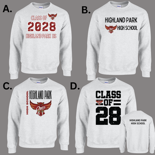 HPHS 007- Crew Neck Sweatshirt - Fleece/Cotton/Poly Blend Unisex - ASH GRAY