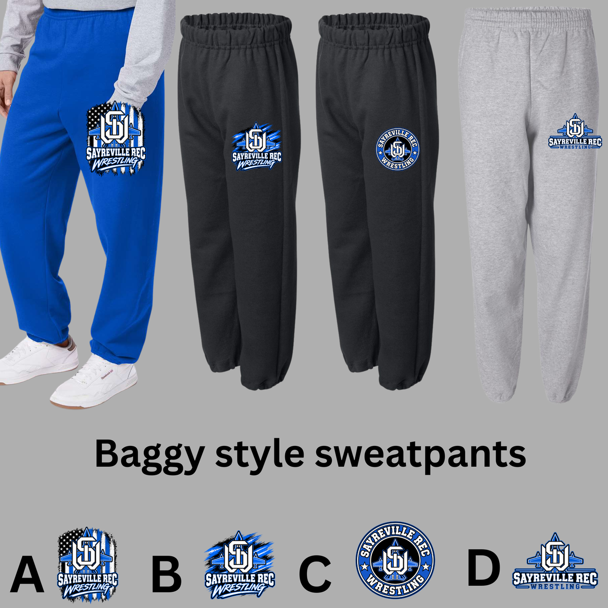 Rec Wrestling 007 - Baggy Style Sweatpants
