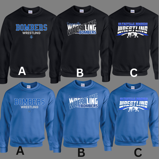 Wrestling 002 - Sayreville HS Wrestling -CREW neck Sweatshirt