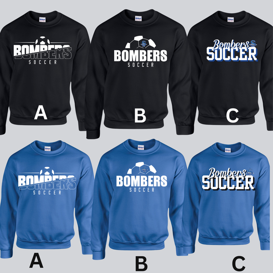 Soccer 002- Soft style - Fleece Crew Neck Sweatshirt