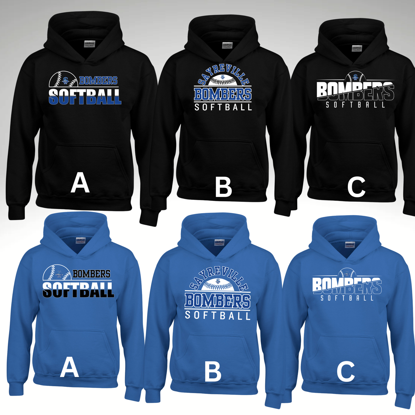 Softball 007 -Gildan Ultra Soft - Heavy Blend - Fleece Hooded Sweatshirt