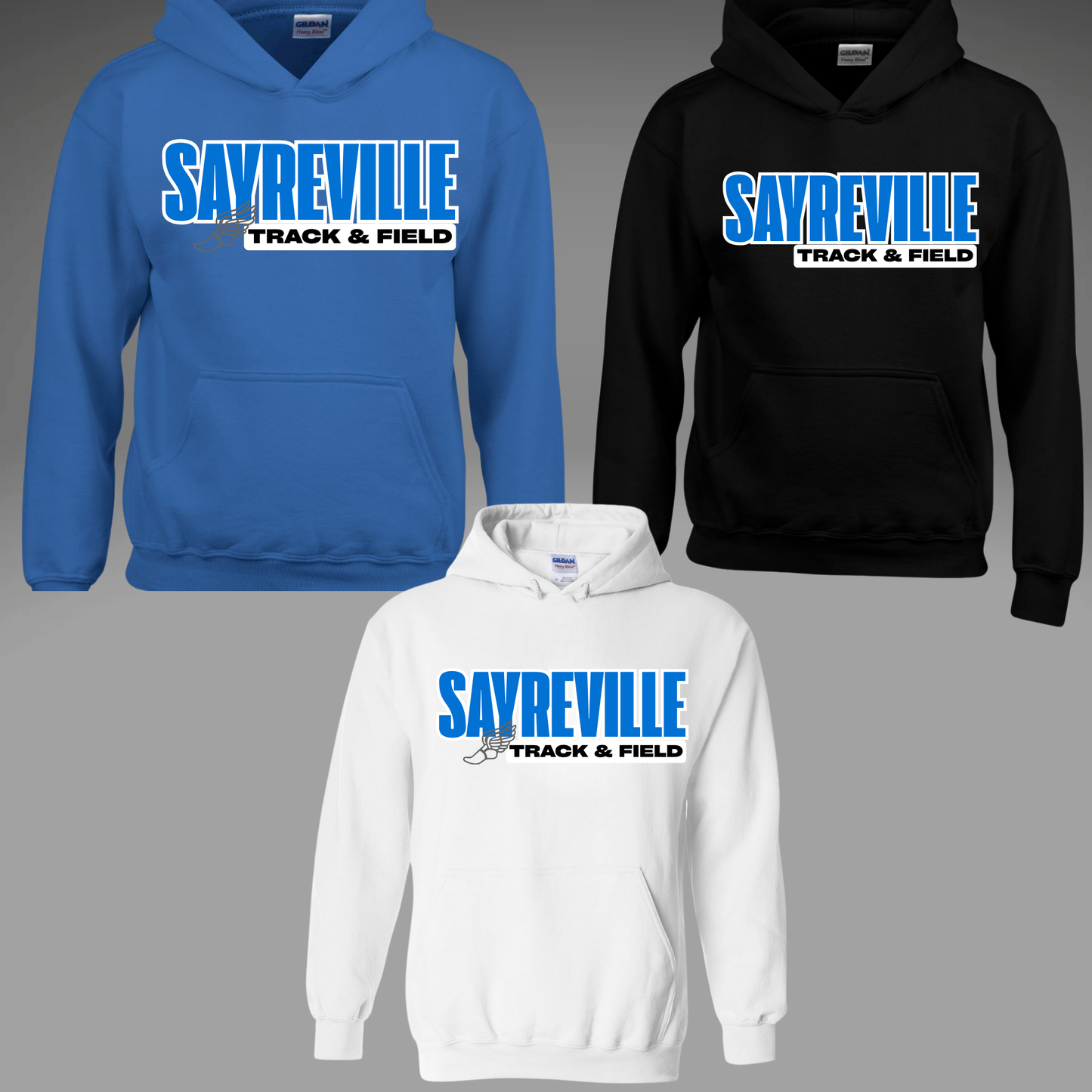 Track & Field - Fleece Hooded Sweatshirt - (Sayreville track&field)