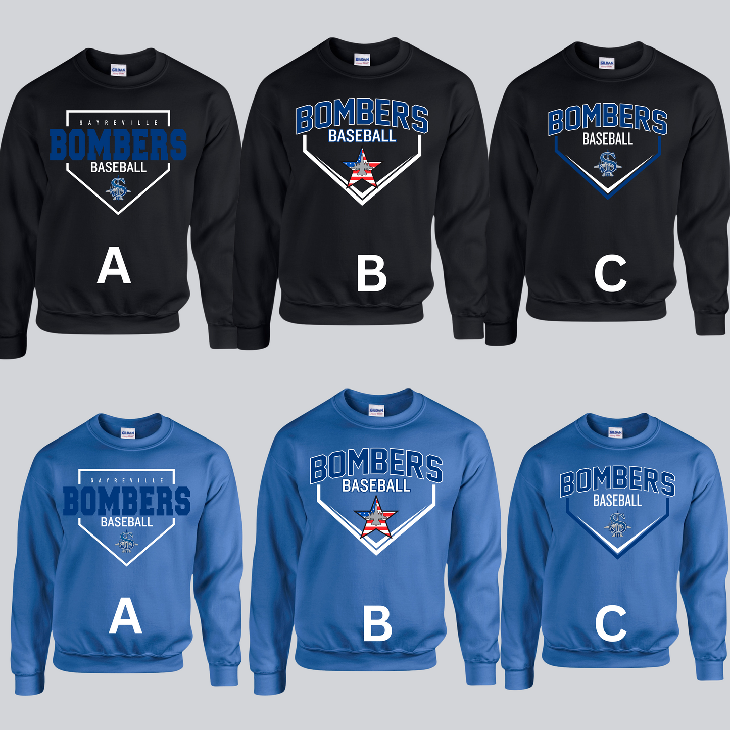 008-Adult & Youth Unisex - Heavy Blend Fleece Crew Neck Sweatshirt