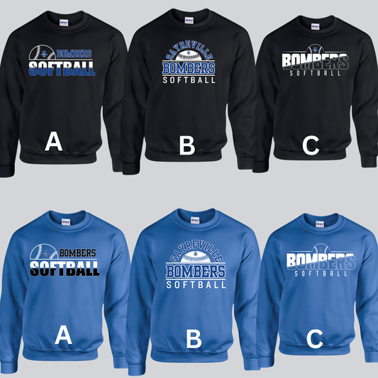 Softball 006 - Soft style - Heavy Blend Fleece Crew Neck Sweatshirt
