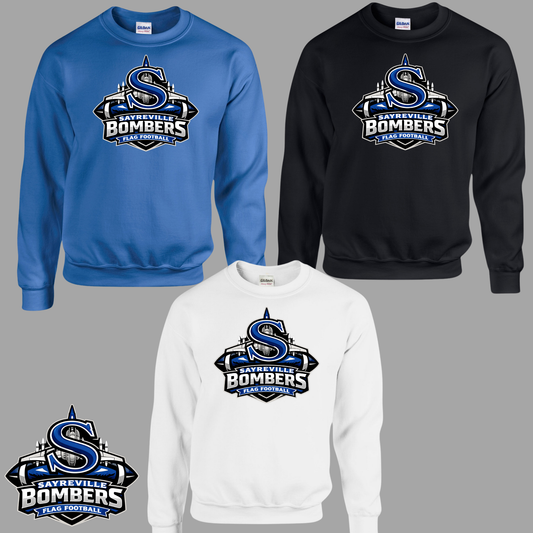 Flag - Crew Neck Sweatshirt - Bombers Flag Football