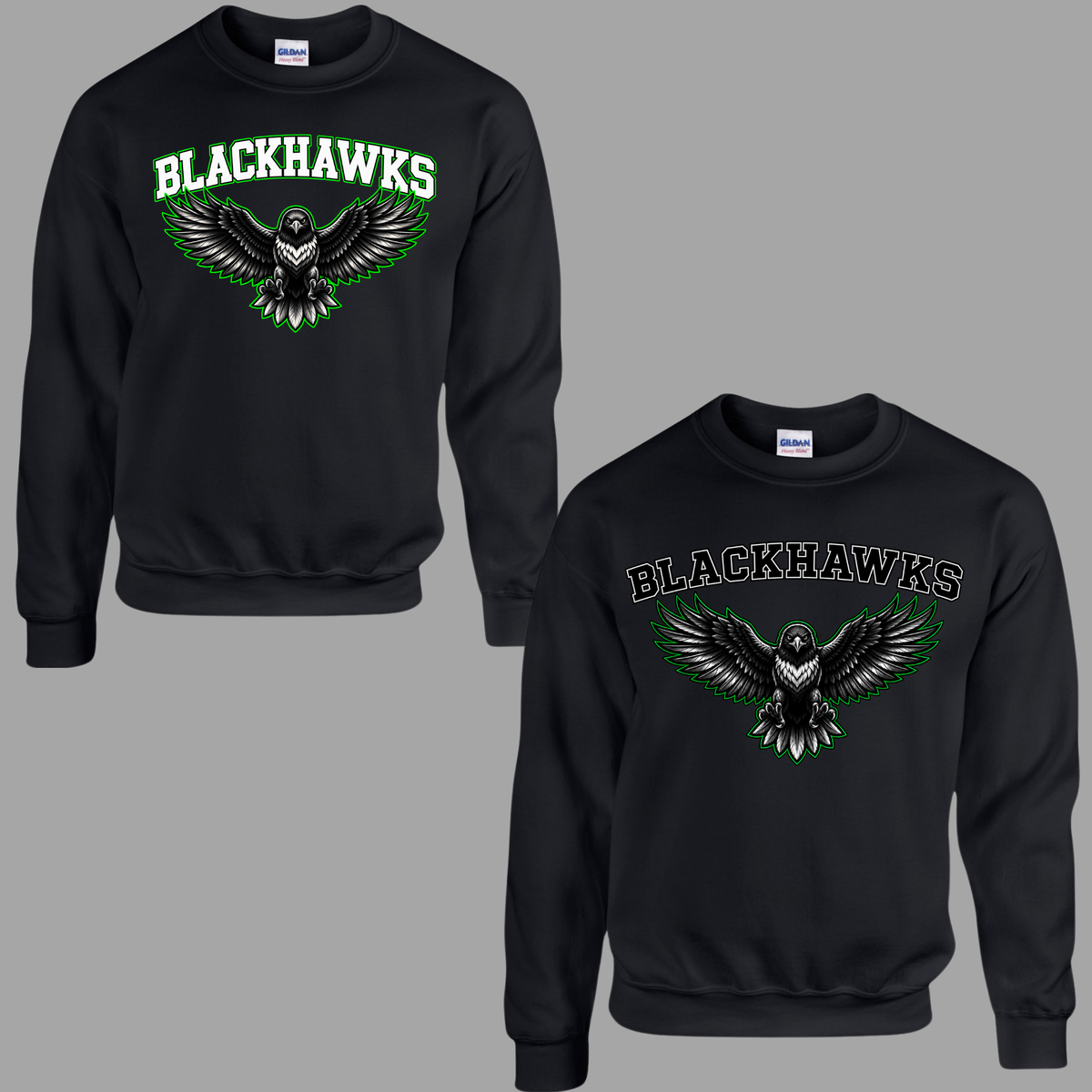 Blackhawks 003 - Crewneck Sweatshirt - Cotton/Fleece Unisex