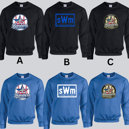 002- Baseball - Heavy Blend Fleece Crew Neck Sweatshirt