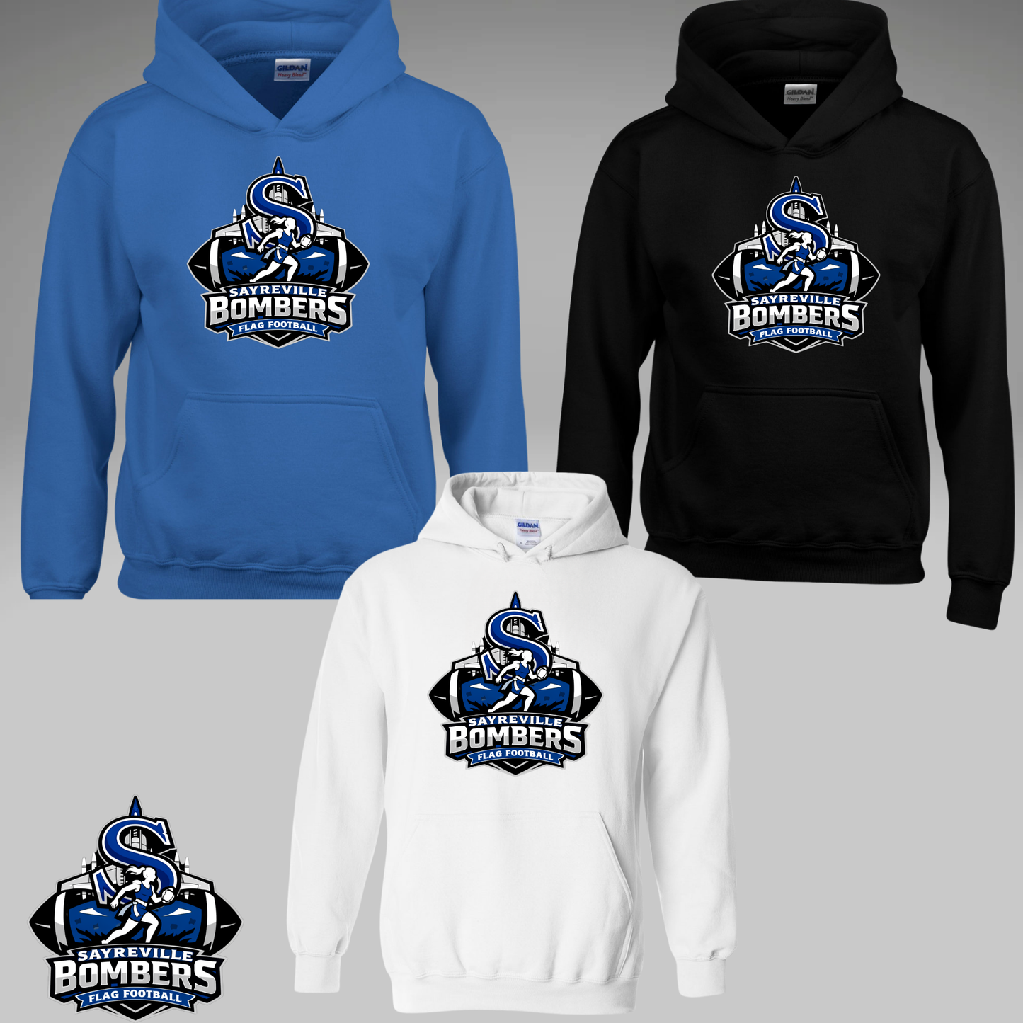 Flag - Unisex Hooded Sweatshirt - Bombers Flag (player)