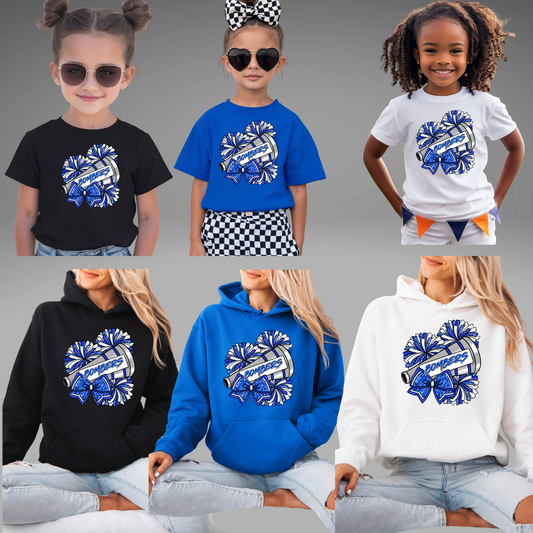 BGB 023 - BOMBERS (cheer design) - Crewneck Sweatshirt or Hooded Sweatshirt or Tee Shirt