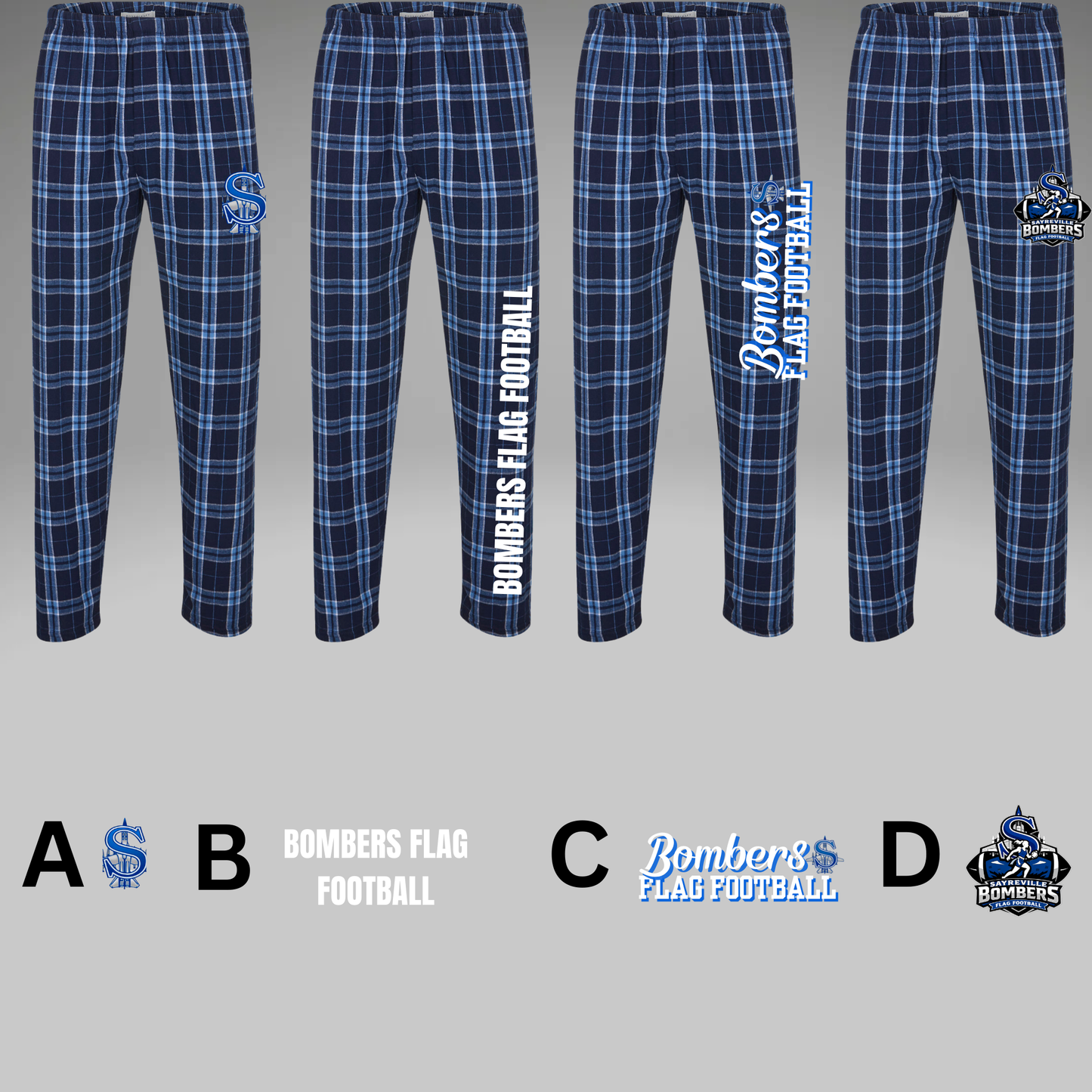Flag - Flag Football - Box craft Flannel PJ Pants with Pockets