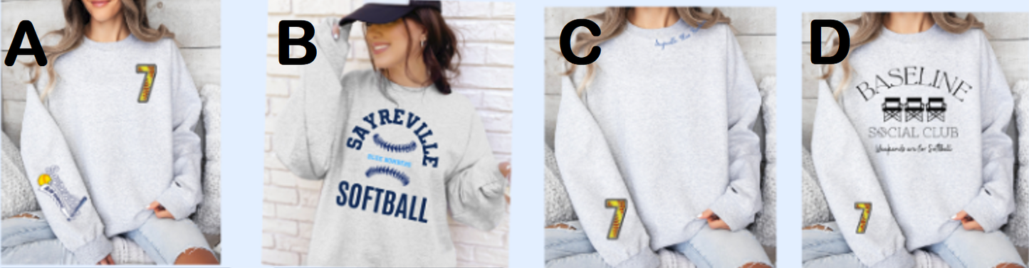 Adult & Youth Crew Neck Sweaters ASH GREY