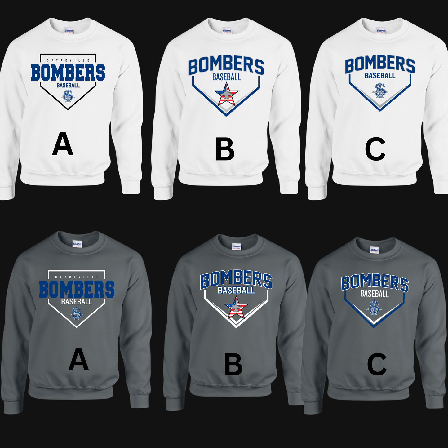 008-Adult & Youth Unisex - Heavy Blend Fleece Crew Neck Sweatshirt