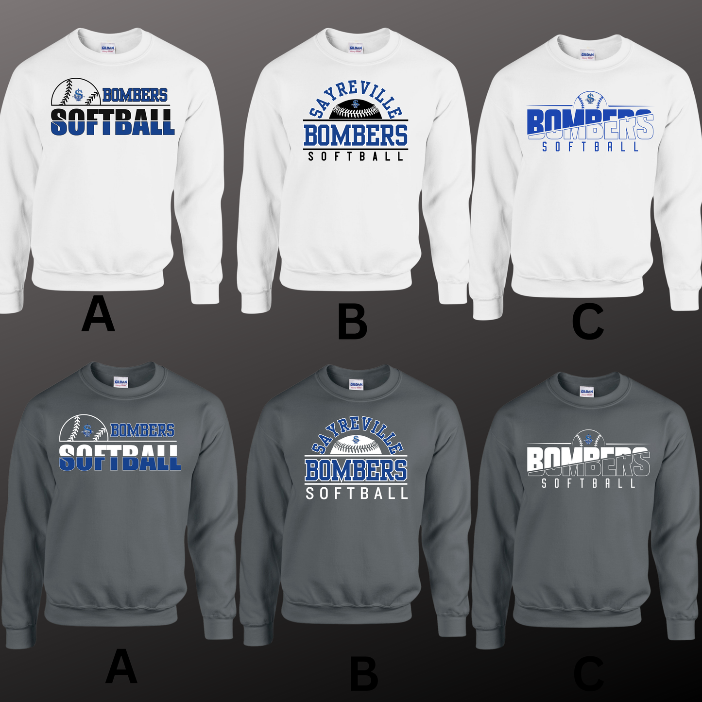 Softball 006 - Soft style - Heavy Blend Fleece Crew Neck Sweatshirt