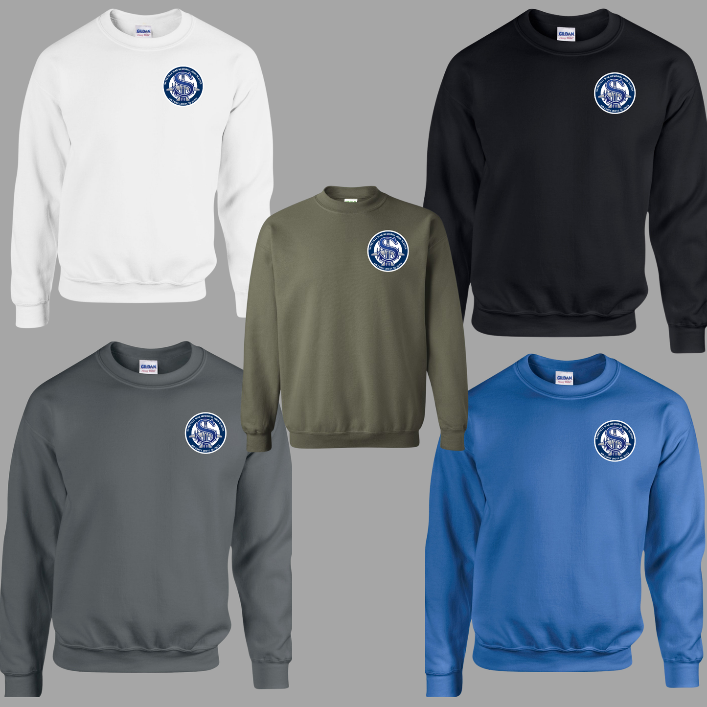 002 - JROTC - Small Pocket size (Royal/White) Design - Tee-shirt - Crewneck or Hooded Sweatshirt