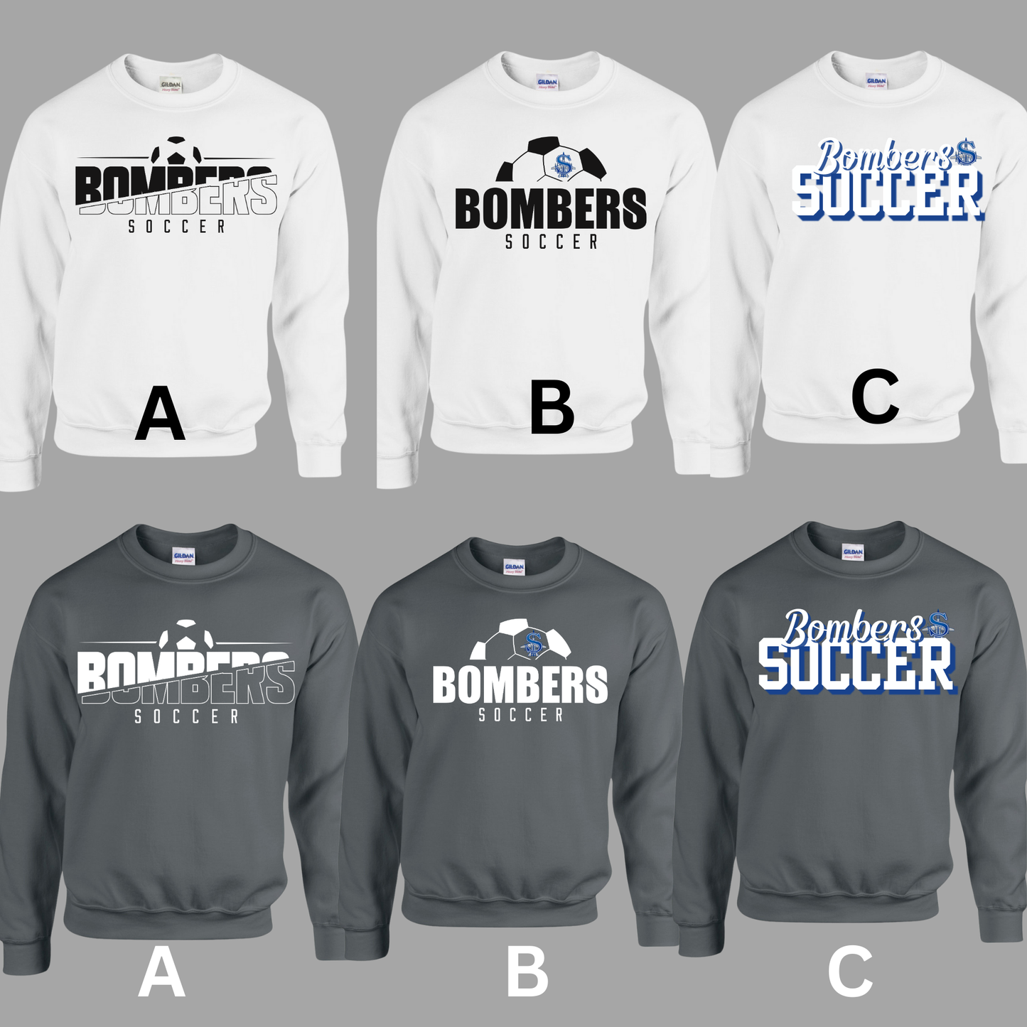 Soccer 002- Soft style - Fleece Crew Neck Sweatshirt