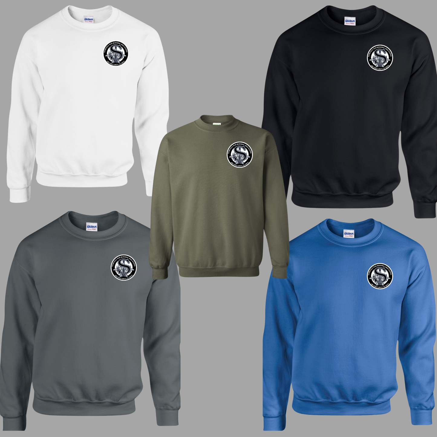 003 - JROTC - Small Pocket size (Black/White) Design - Tee-shirt - Crewneck or Hooded Sweatshirt