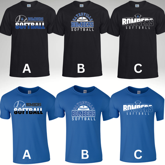 Softball 001 - Soft style Unisex Tee Shirt