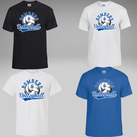Volleyball 025 - Bombers Volleyball Soft Style Unisex Tee Shirt