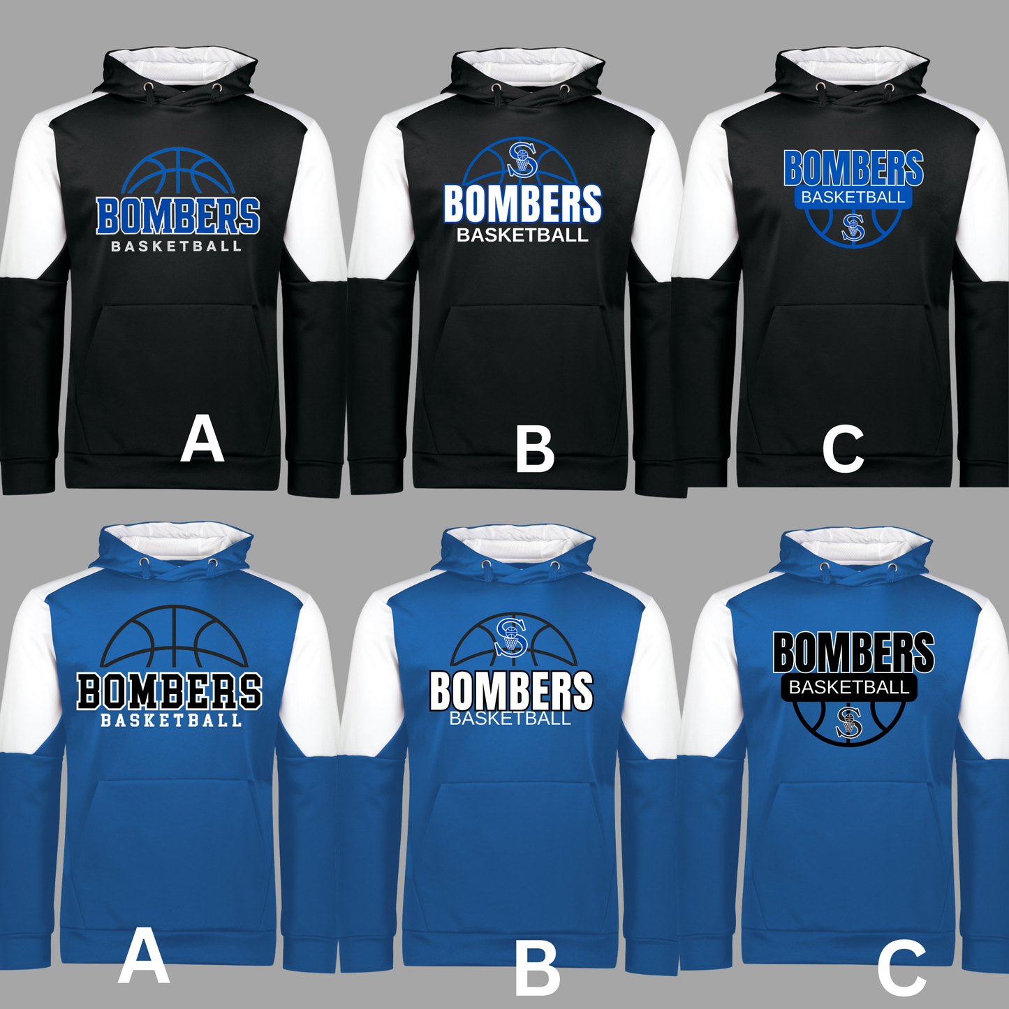 BGB 010 -Holloway -Two colored -PERFORMANCE Fleece HOODED Sweatshirt