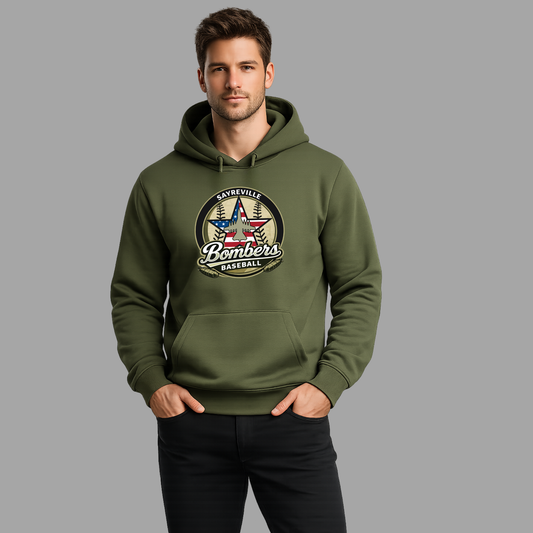 012 - Baseball- Military Baseball Logo - (Tee- Shirt - Crewneck Sweatshirt or Hooded Sweatshirt)