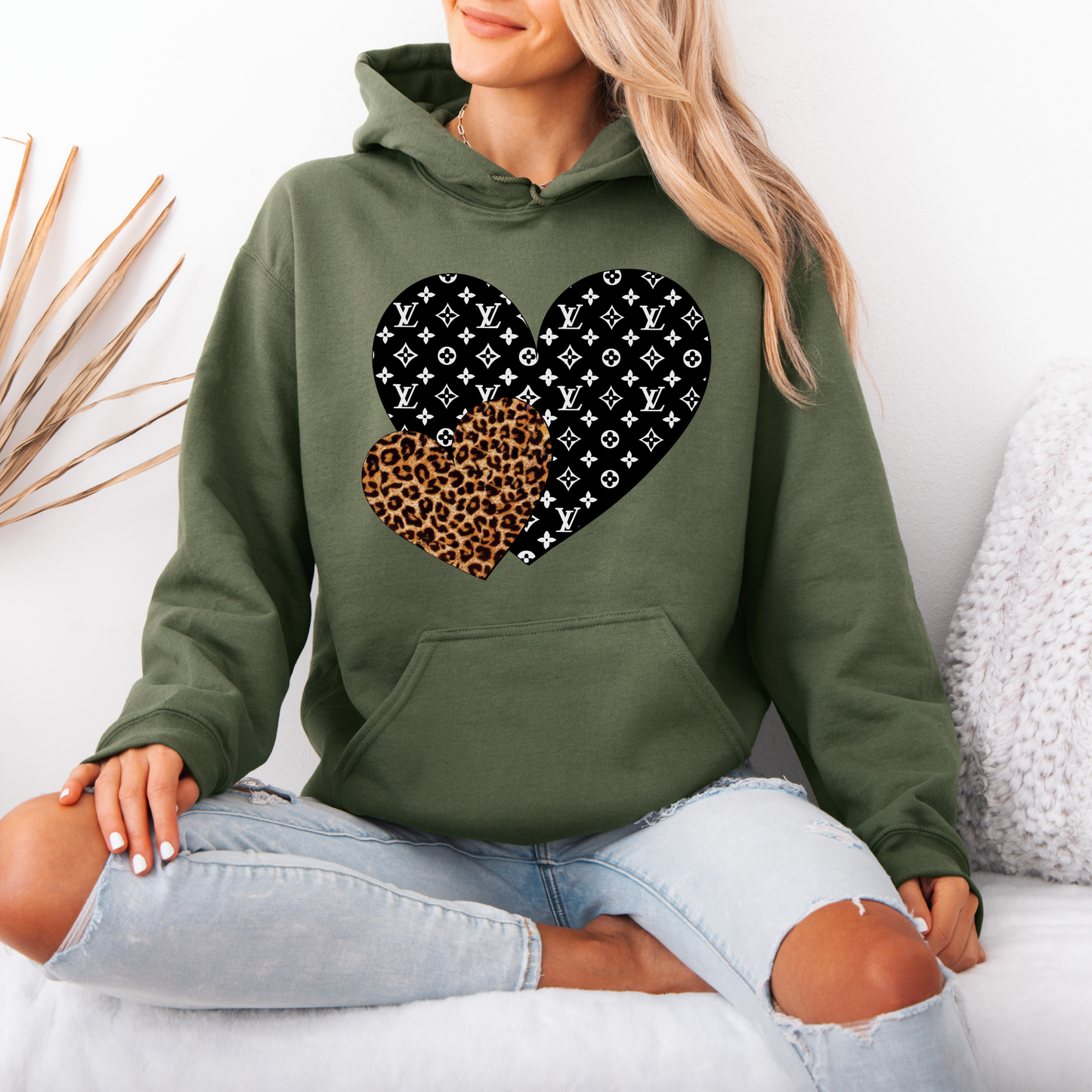 Double hearts - Tee-shirt - Crewneck or Hooded Sweatshirt
