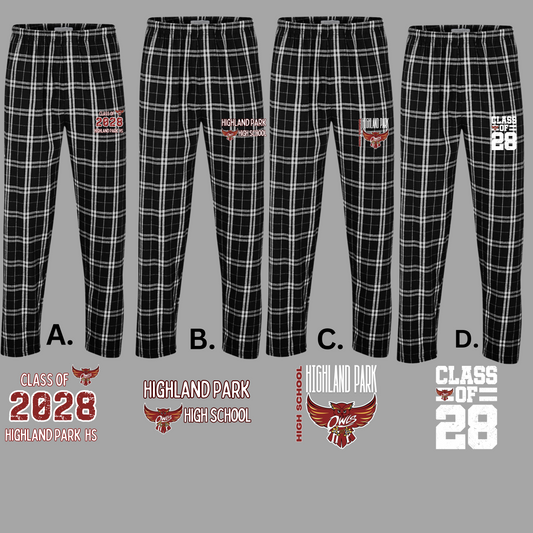 HPHS 013 -Box craft Flannel PJ Pants with Pockets - Unisex