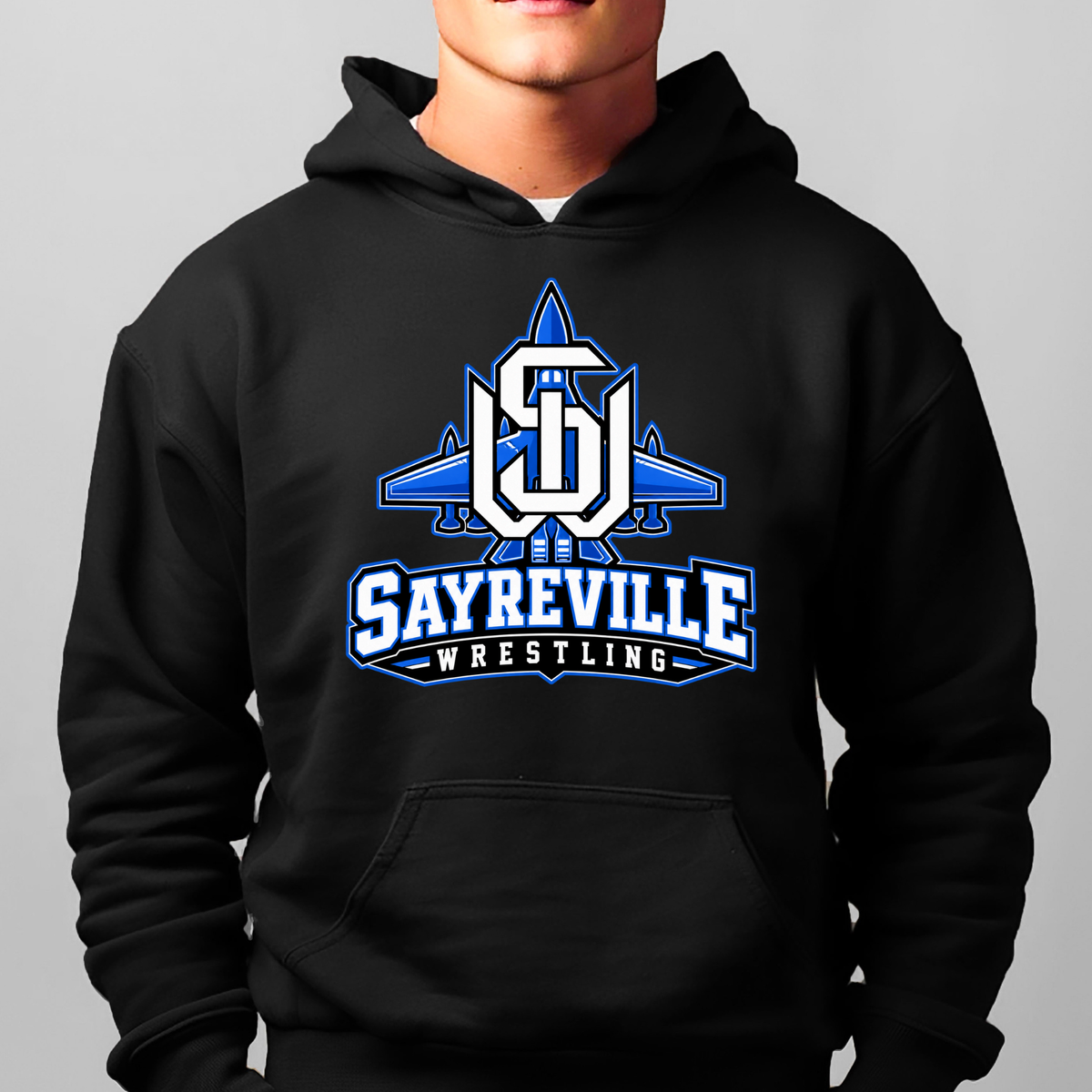Rec Wrestling 012 - Sayreville Wrestling - Tee Shirt, Crew neck Sweatshirt, or Hooded Sweatshirt