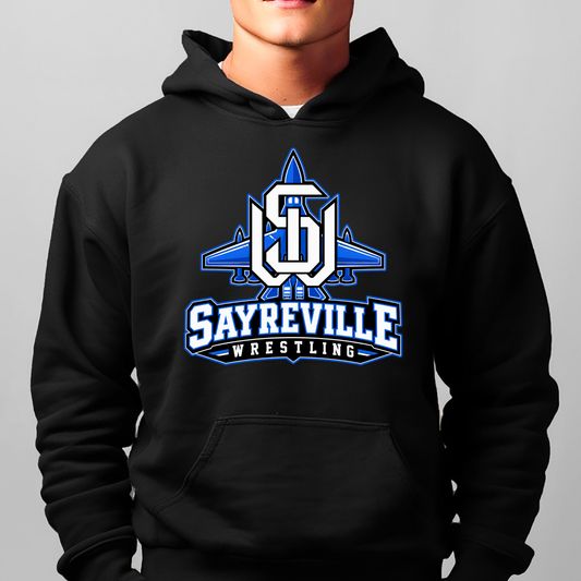 Rec Wrestling 012 - Sayreville Wrestling - Tee Shirt, Crew neck Sweatshirt, or Hooded Sweatshirt