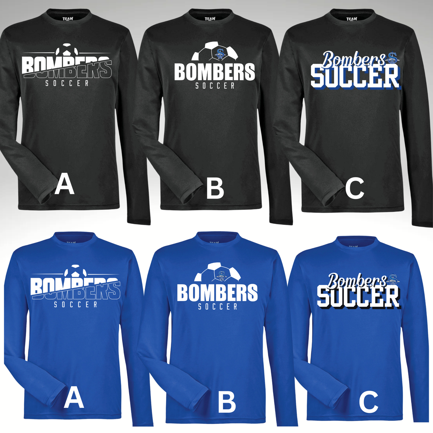 Soccer 008 -Adult & Youth Unisex Performance Long Sleeve Shirt (Dri Fit)