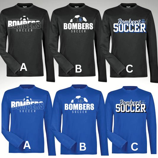 Soccer 008 -Adult & Youth Unisex Performance Long Sleeve Shirt (Dri Fit)