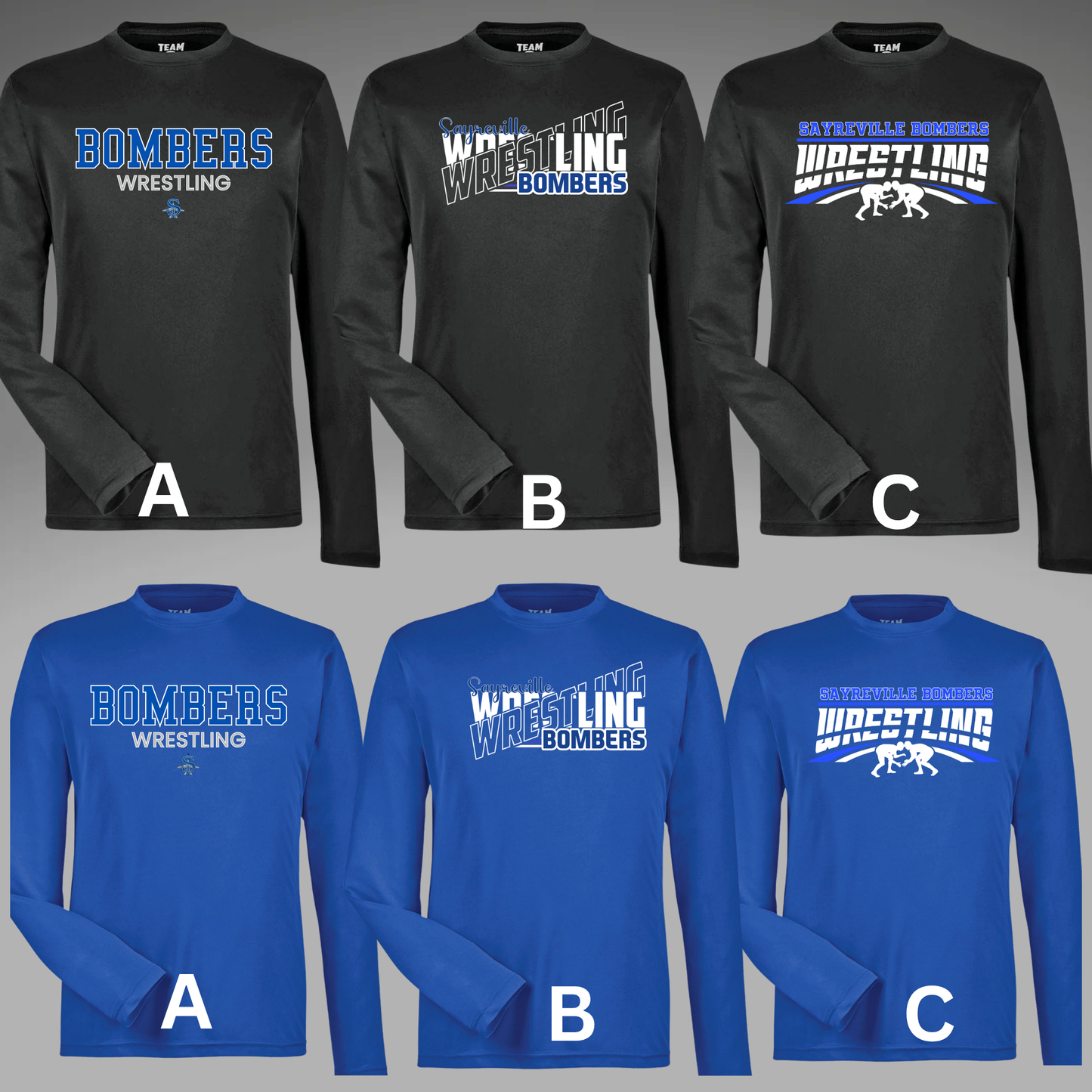 Wrestling 004 - Sayreville HS Wrestling - Long Sleeve Performance Shirt