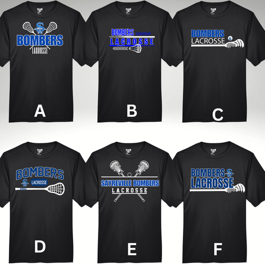 LAX 001 - Team 365 Performance T-Shirt (Dri Fit) - Black, Charcoal Gray or Royal Blue