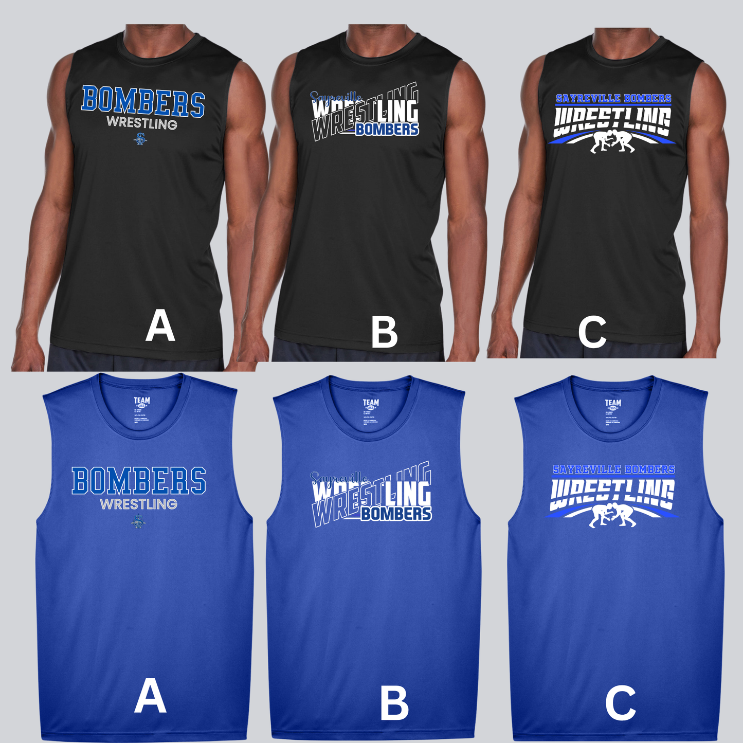 Wrestling 030 - Sayreville HS Wrestling - TANK TOP - Performance Dri Fit