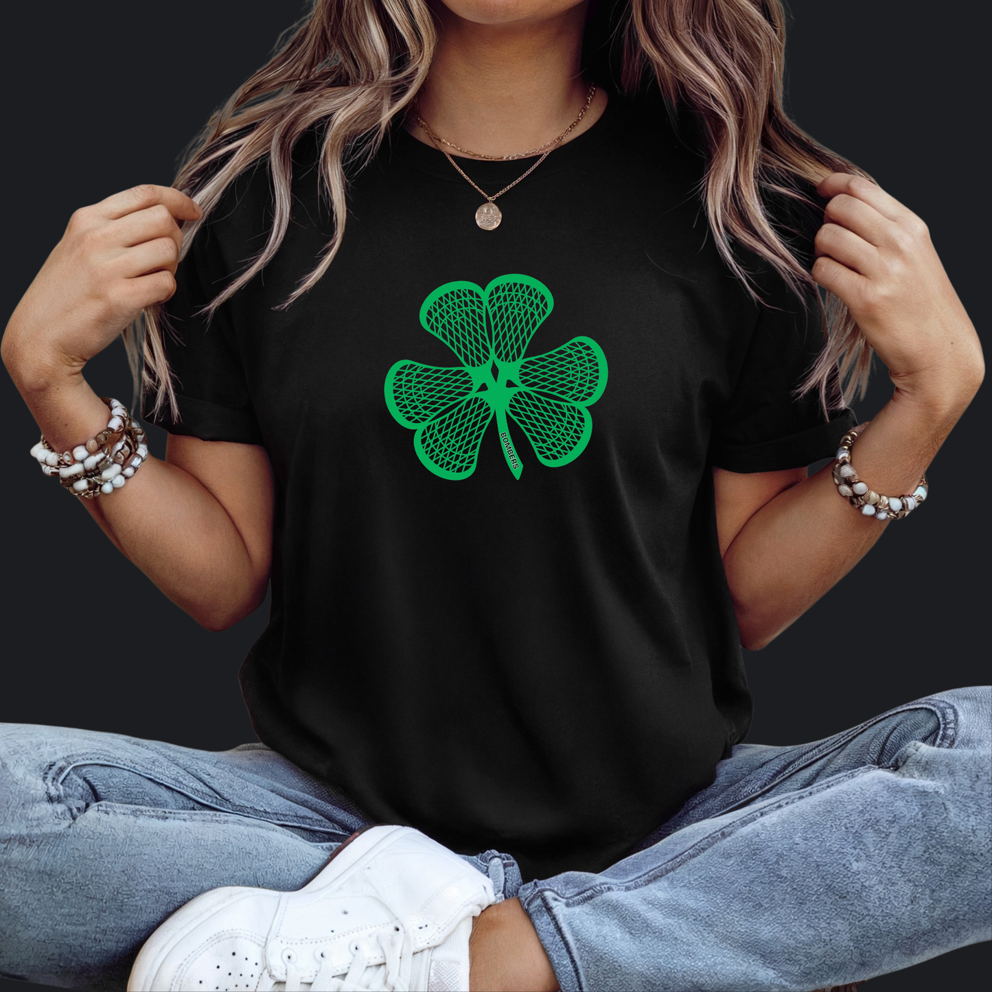 LAX Shamrock- Crewneck Sweatshirt or Hooded Sweatshirt or Tee Shirt
