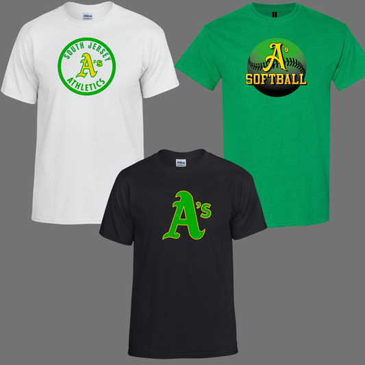 South Jersey A's Softball 001 - Soft style Unisex Tee Shirt