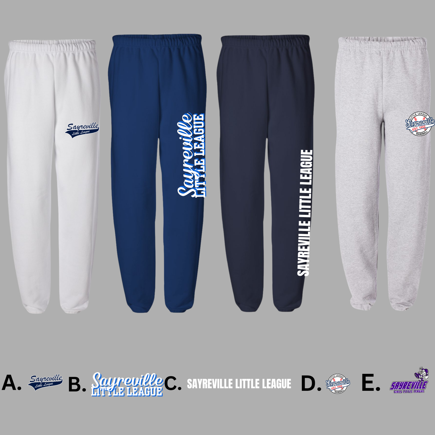 SLL - Sayreville Little League - Baggy Fleece Sweatpants