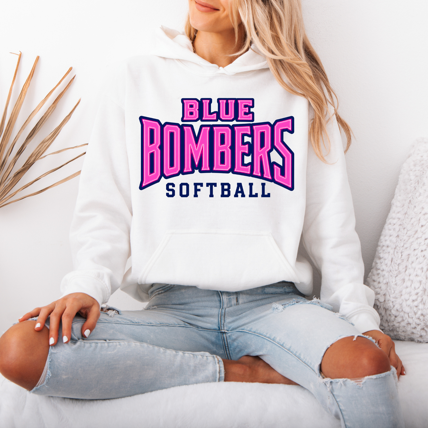 Blue Bombers 001 - Fleece Hooded Sweatshirt