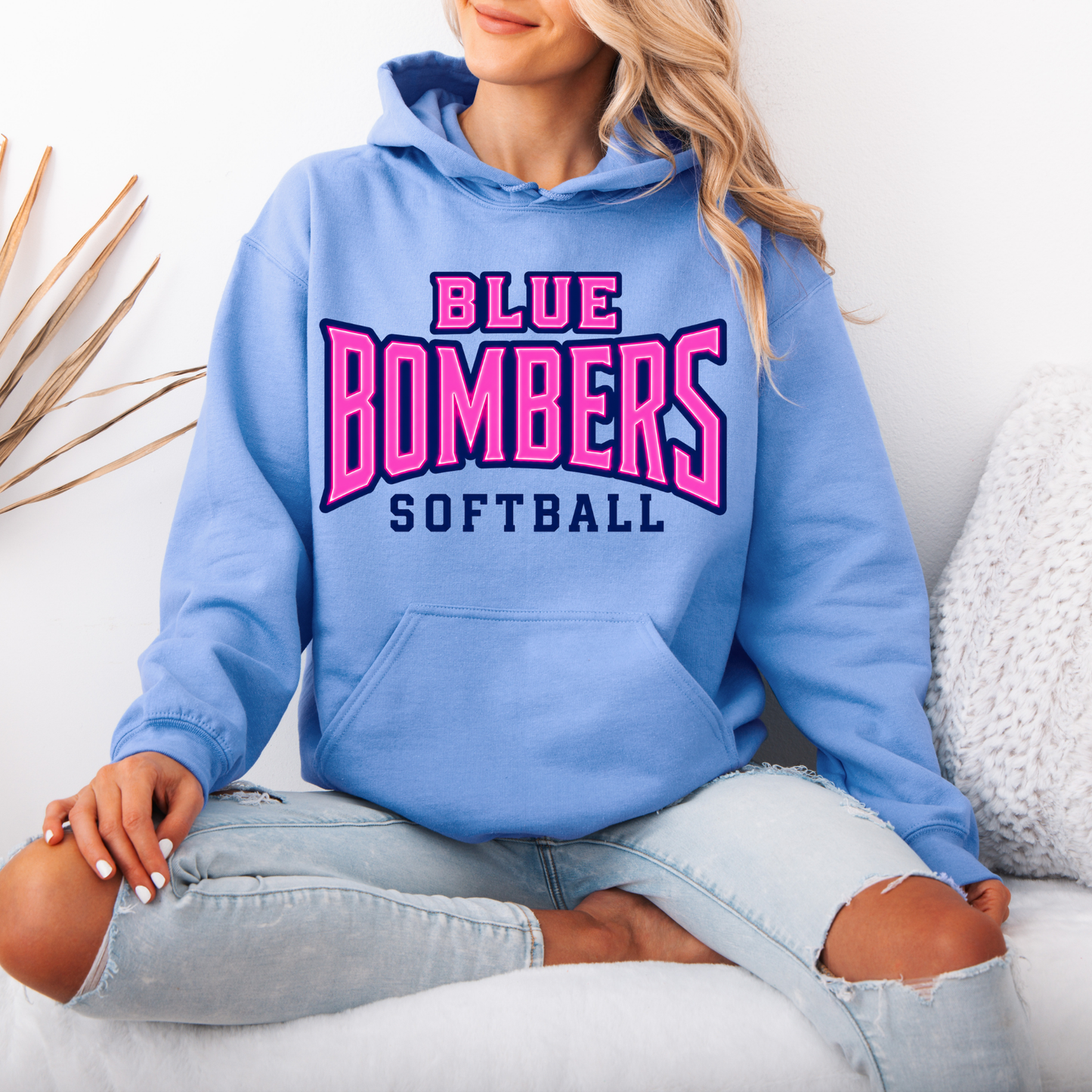 Blue Bombers 001 - Fleece Hooded Sweatshirt