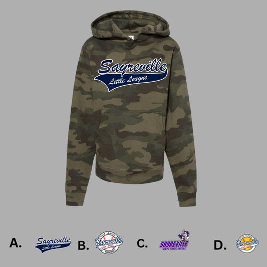 SLL - Sayreville Little League -Camo Hoodie