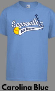 Adult & Youth Cotton/Poly Blend T-Shirt - CAROLINA BLUE