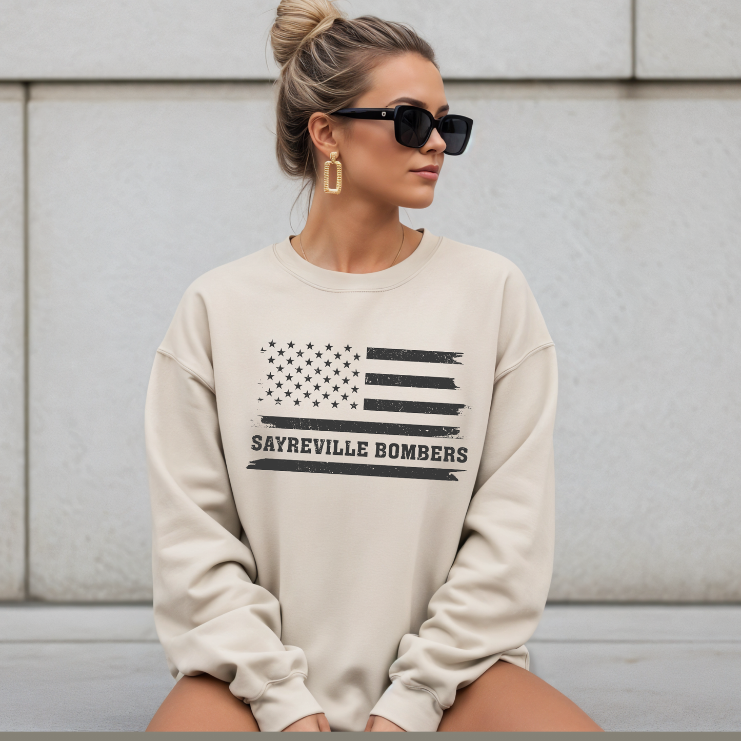 BBB - 010 - Sayreville Bombers - Flag - Tee-Shirt, Crewneck Sweatshirt or Hooded Sweatshirt